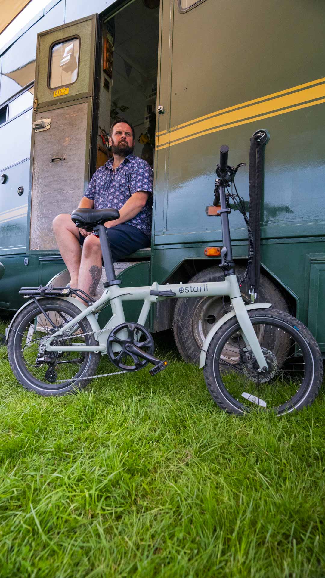 The perfect off-road folding e-bike for campervan life